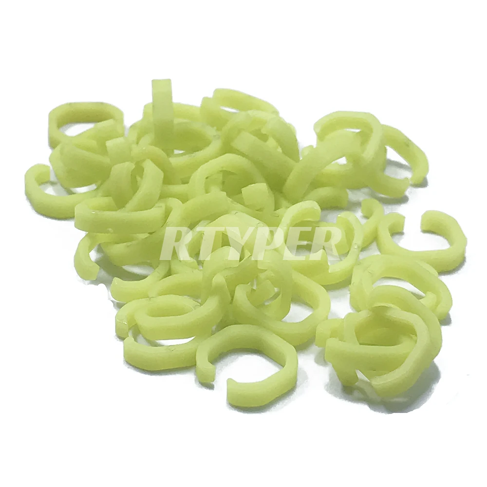 100 шт. пластиковые промежуточные уплотнительные кольца для топливного инжектора