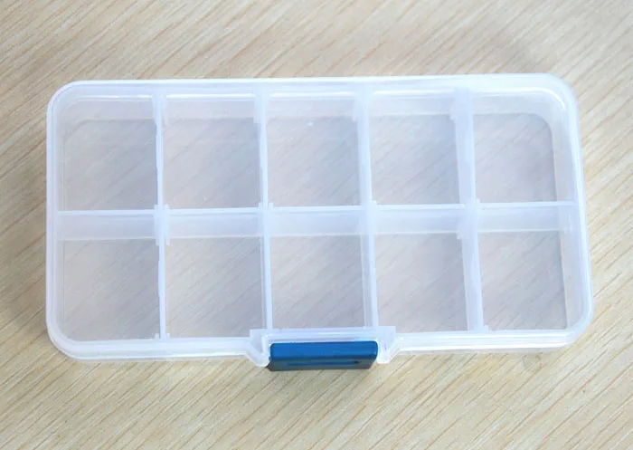 10 слотов Пластик ящик для хранения ювелирных изделий Tool Box Case Craft Организатор футляры для хранения Бусы Ювелирные изделия Поиск коробки качества