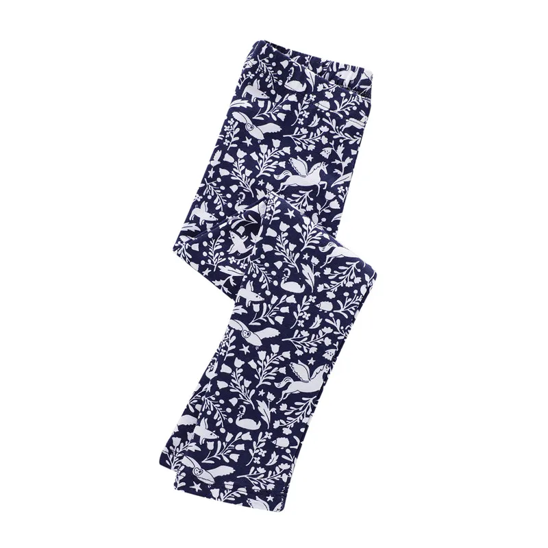 Детские леггинсы с рисунком животных длинные хлопковые брюки-Карандаш для