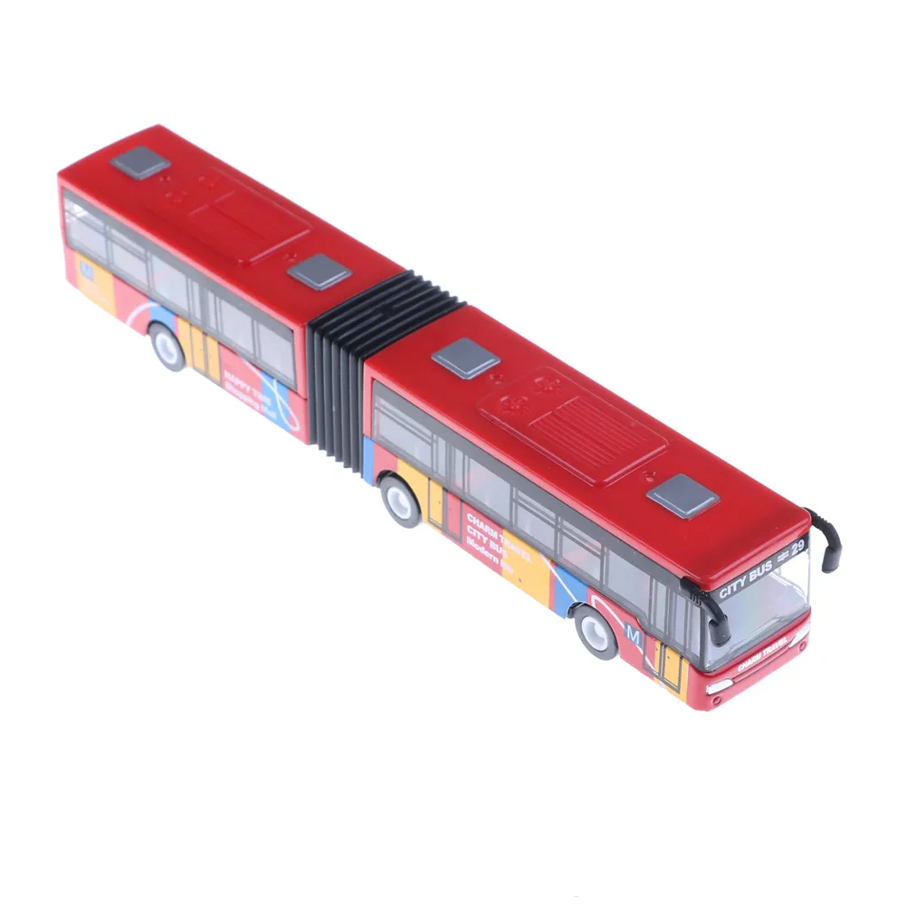1 шт. многоцветные сплав туристический автобус модель игрушки двухдверный