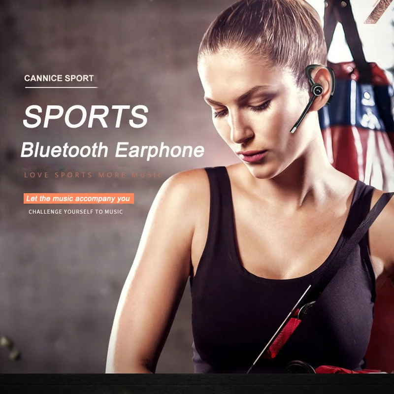 Деловая Bluetooth гарнитура автомобильные наушники с микрофоном и ушным крючком