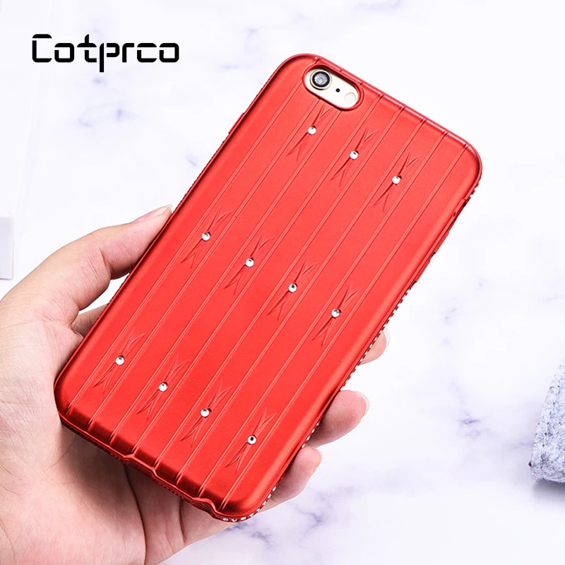 COTPRCO конфеты цвет геометрический ромб чехол для iphone X 8 7 Plus 6 с кольцом кронштейн со