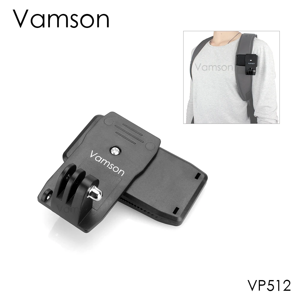 

Аксессуары Vamson для Gopro для Go Pro Hero 7 6 5 4 вращающийся на 360 градусов зажим для Xiaomi yi для SJCAM для SJ4000 VP512