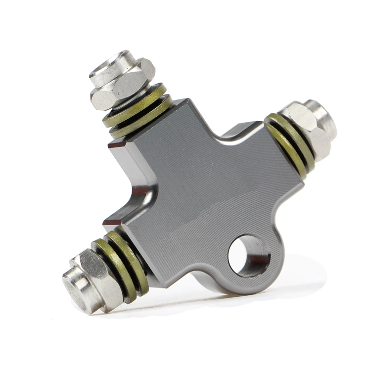 Мотоцикл Гидравлический тормозной шланг тройник Соединительный 3way адаптер