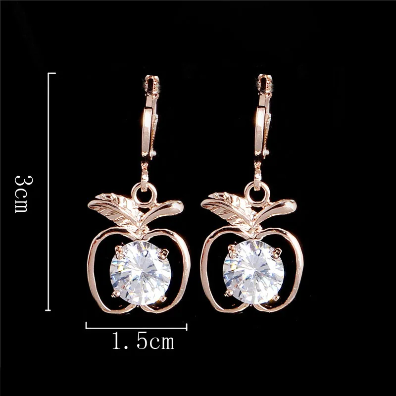 Фирменные женские модные ювелирные изделия topkeep для девочек в форме яблока