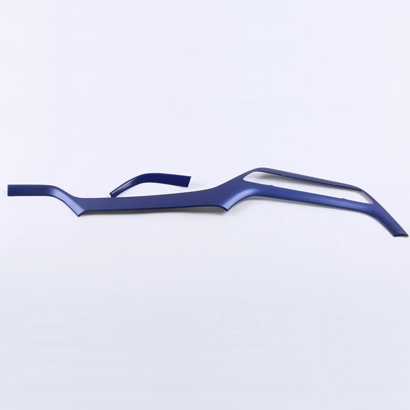 

For Toyota C-HR CHR 2016 2017 2018 2019 Blue Accessories Interior Car Front Bottom Middle Console Strip Decora Cover Trim 2PCS