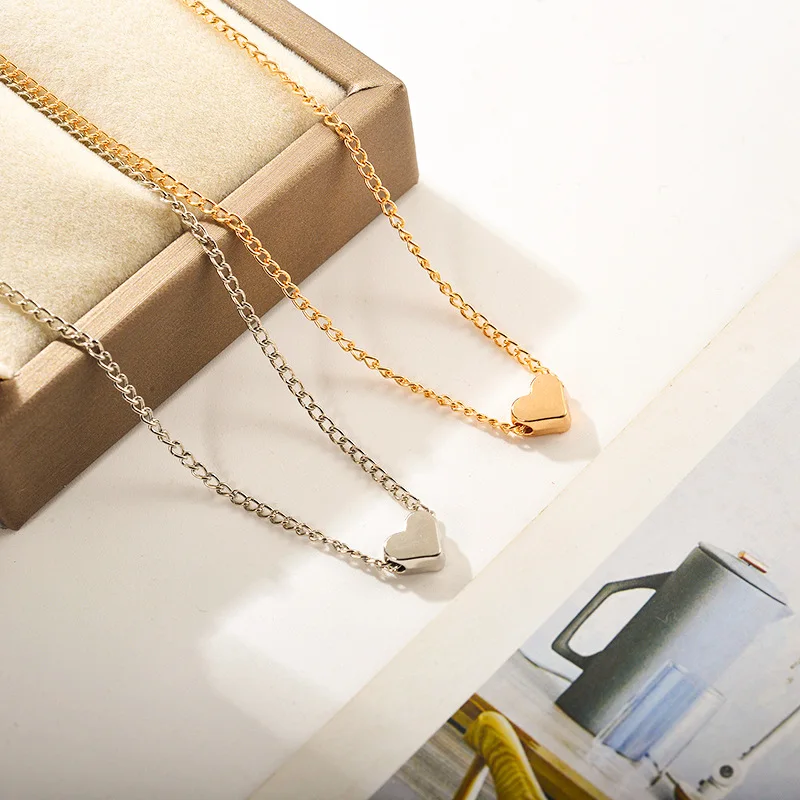 Мода Простой Любовь короткое ожерелье для женщин колье до ключиц Bijoux Femme