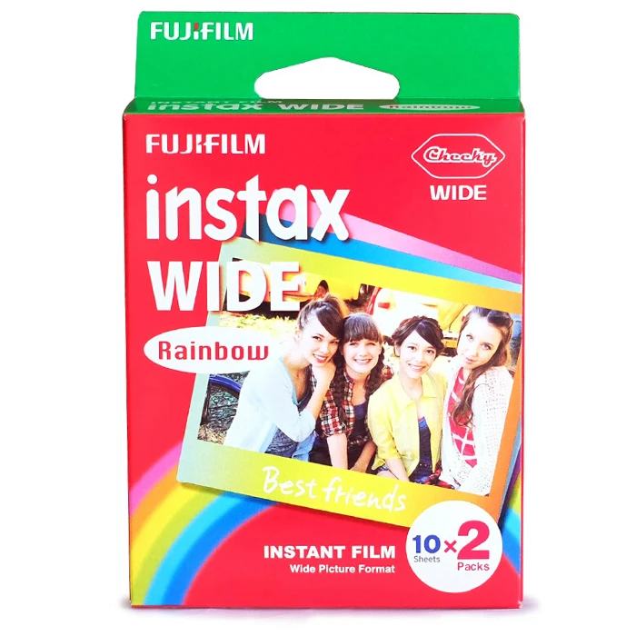 Подлинный для Fujifilm Instax Wide цветная пленка 60 листов Fuji мгновенная фотография