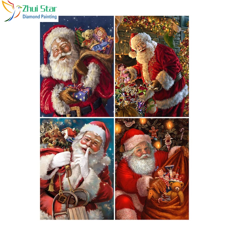 Zhui Star 5D DIY бриллиантовый рисунок Рождество Мужская вышивка полный квадратный