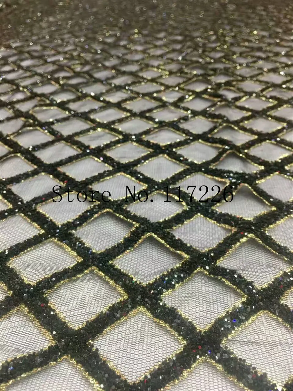 

5 Yards/lot New style tulle net lace with gold glitter african lace fabric for wedding JRB-23243