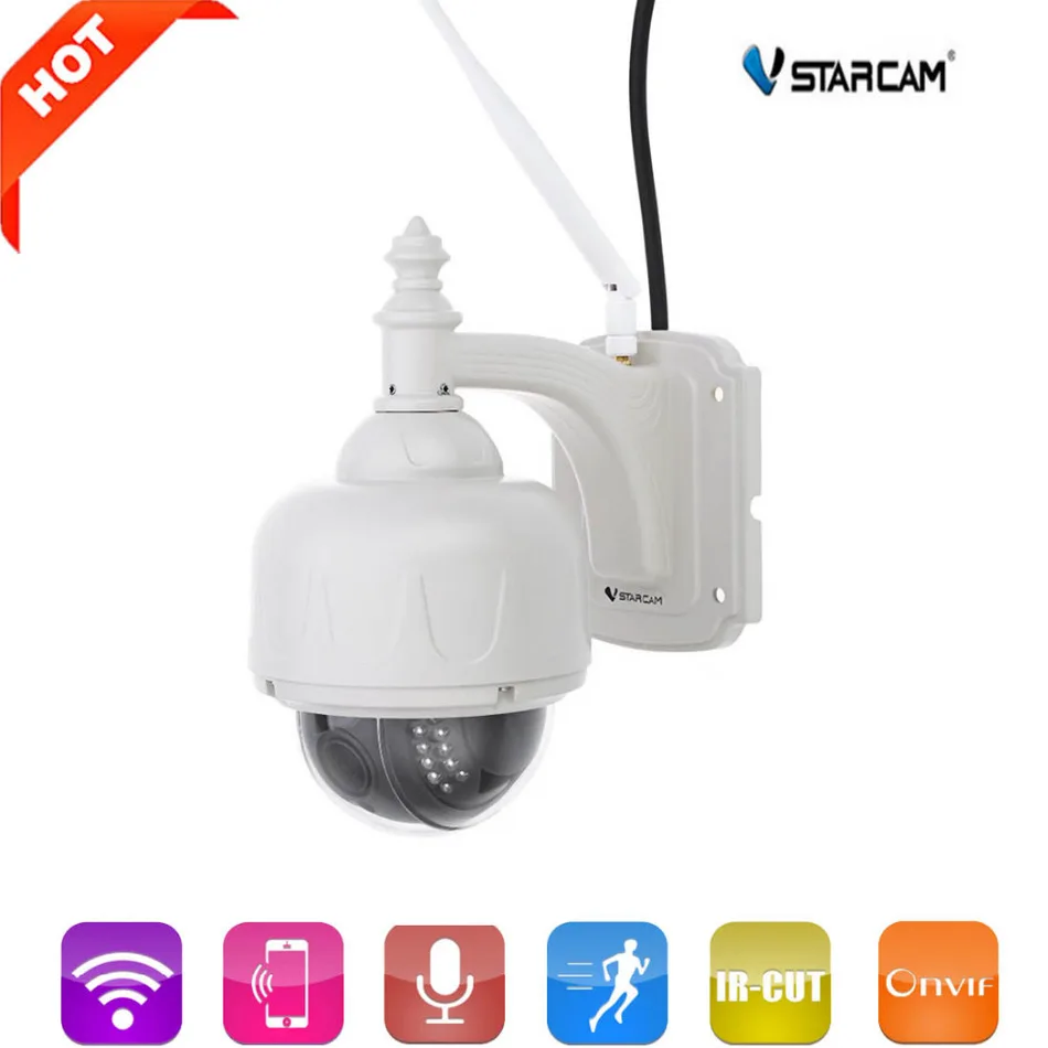 Vstarcam C7833WIP X4 наружная HD 1MP PTZ оптическая 4X зум сетевая камера|vstarcam c7833wip|network cameraptz