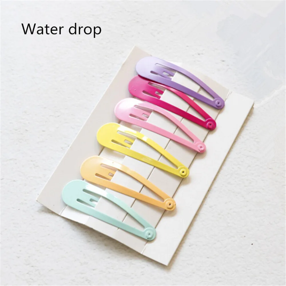 

6pcs/Set Cute Printing Candy Color Cartoon girls' Hair Girl Hairpin BB Snap Hair Clips Hair Care Styling Tools Beauty Tools