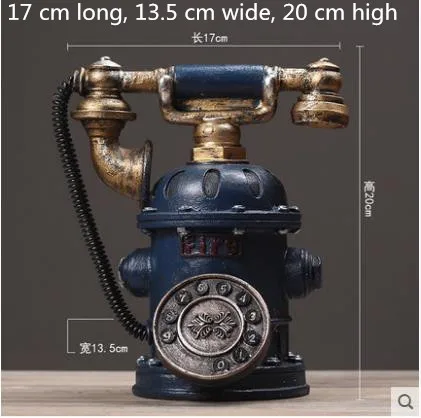 Ретро модель телефона ремесла творческие памятные украшения настольные