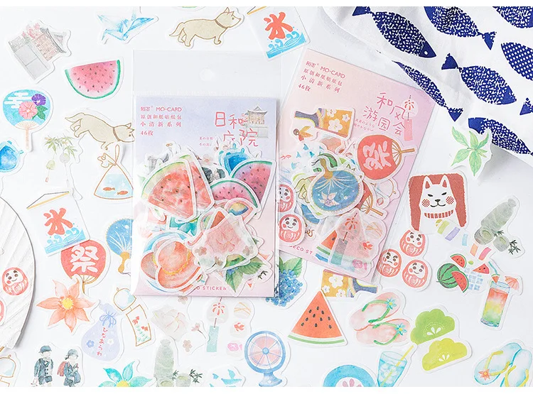 46 шт./кор. Kawaii фрукты КИТ Стикеры милые канцелярские Стикеры s пуля бумага для журнала Стикеры для малыша DIY Скрапбукинг ежедневник, альбомы