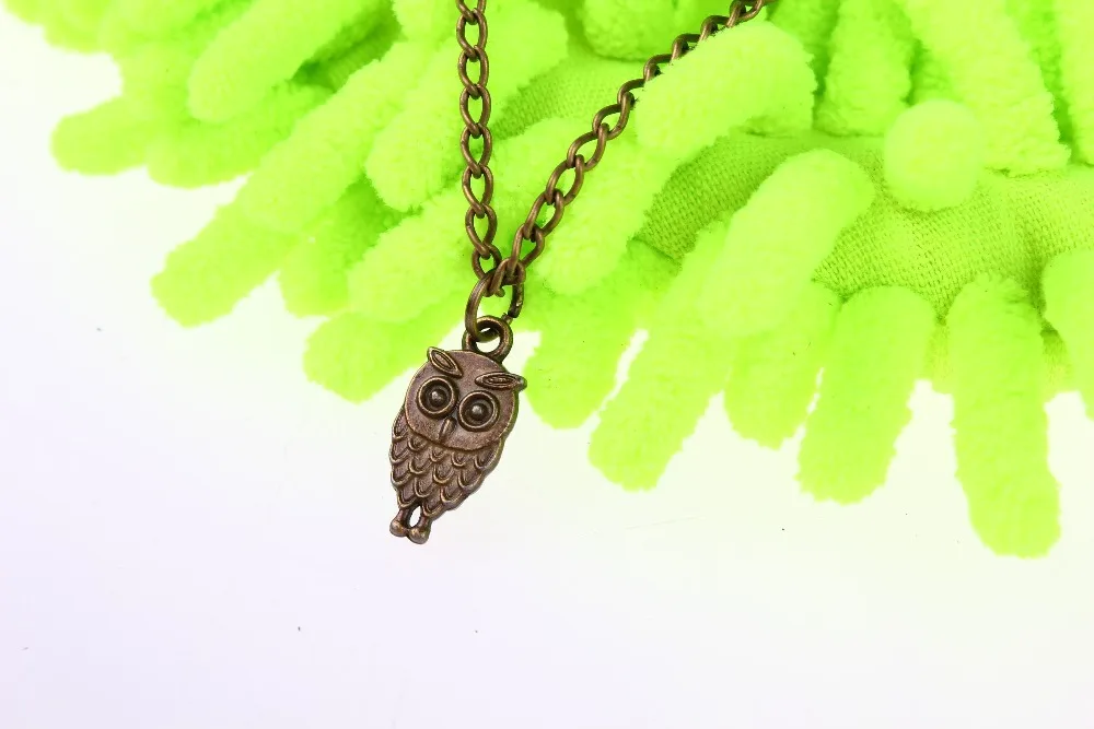 5pcs/lot antique brass owl necklace fashion Inspire jewelry steampunk style men gift | Украшения и аксессуары