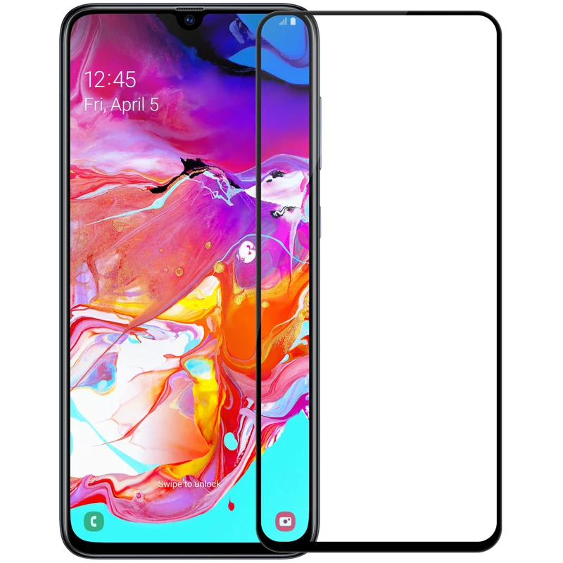 Защитное стекло для Samsung Galaxy A70 Nillkin Anti-Explosion CP + 2.5D полное покрытие закаленное