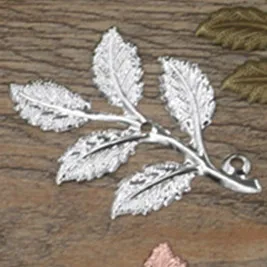 Silver Plated 20 штук 32X50 мм цвет серебро/золото Цвет лист подвески для diy-декораций, Цепочки и ожерелья браслет ювелирных изделий - Окраска металла: Silver Plated