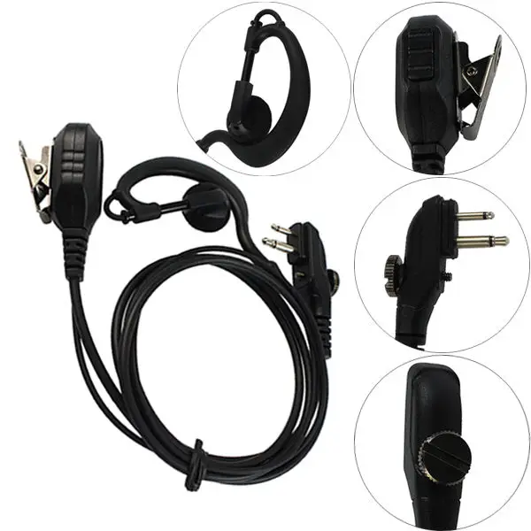 Черная C образная радиогарнитура PTT MIC для Hytera HYT TC 700 610 510 TC585|ptt mic|radio michyt mic |