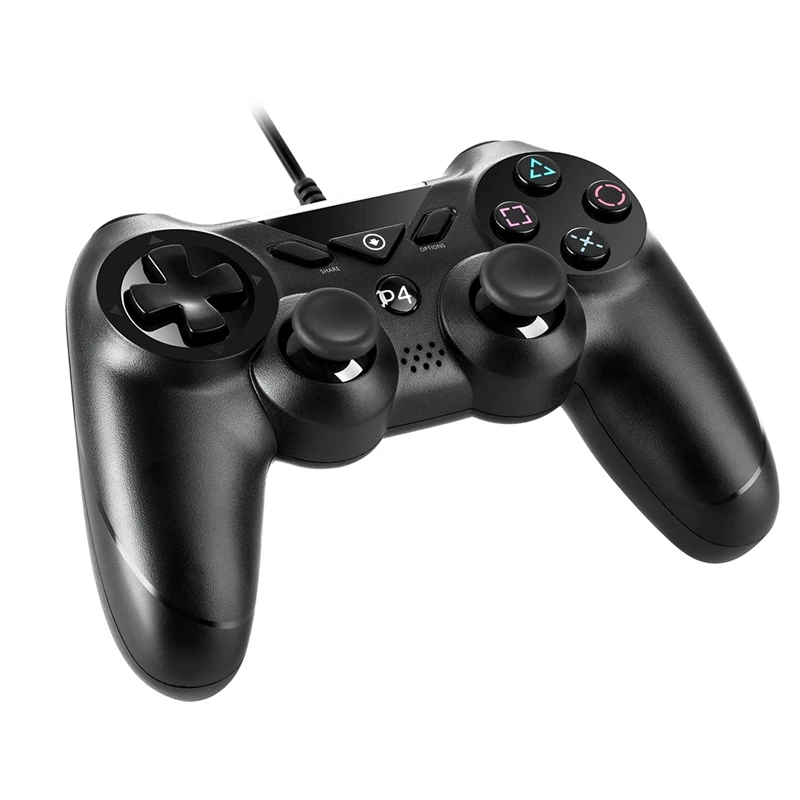 Проводной геймпад 2 метра длинная Вибрация без тачпада и гироскопа поддержка