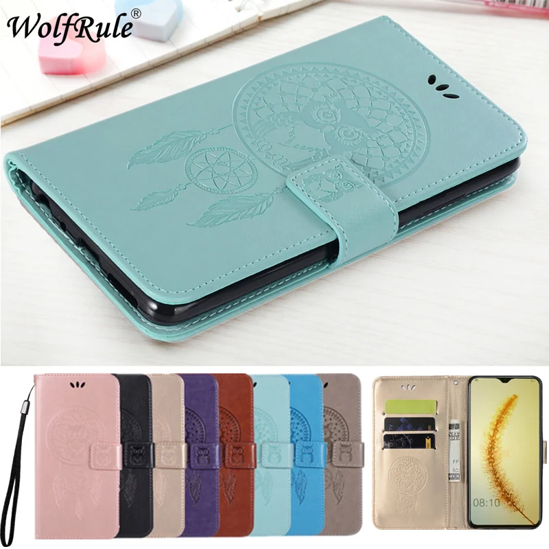 

Чехол-книжка для Huawei Honor 10 Lite, кожа, 6,21 дюйма, с изображением совы