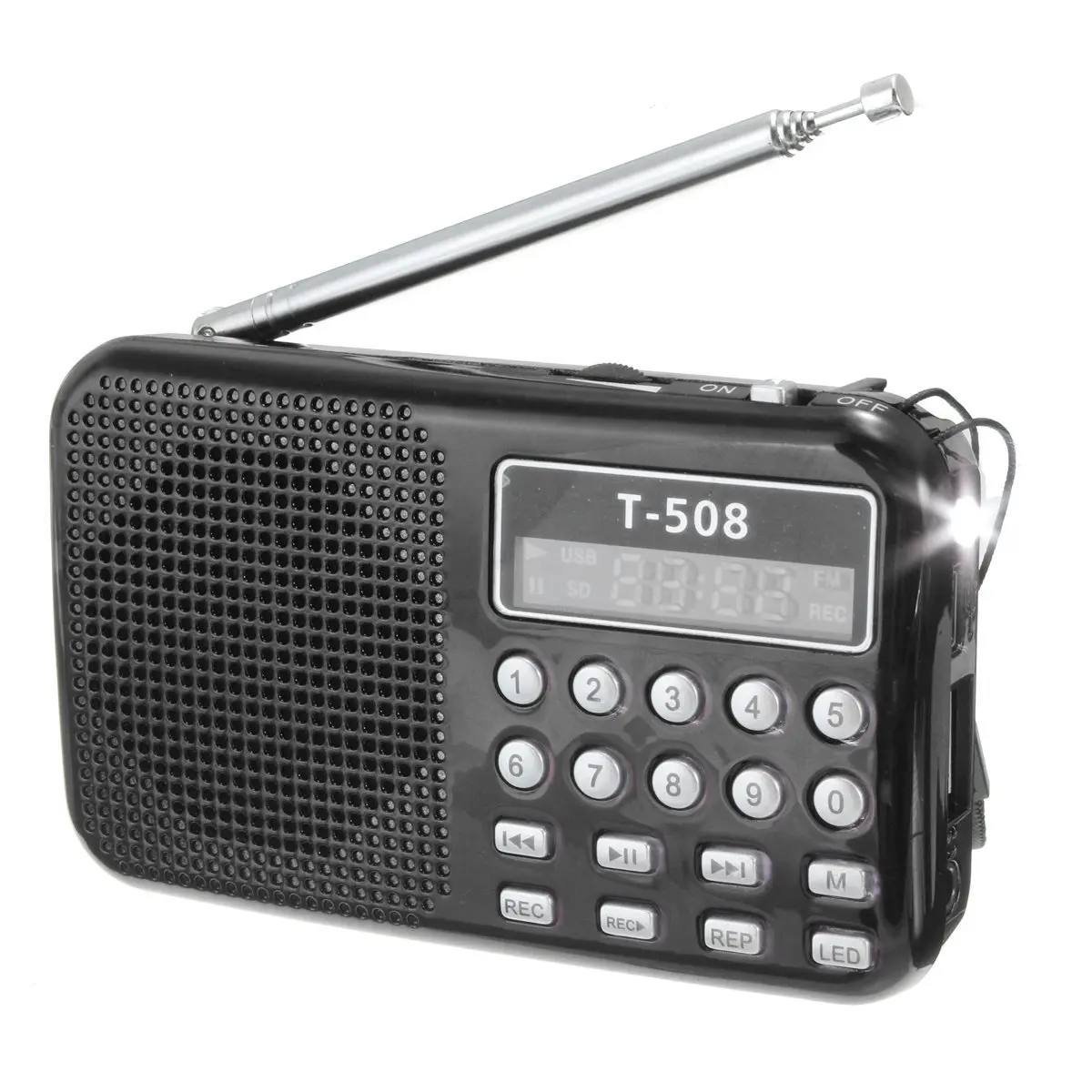 Новый T508 светодиодный портативный стерео fm радиоприемник 50 мм Внутренний