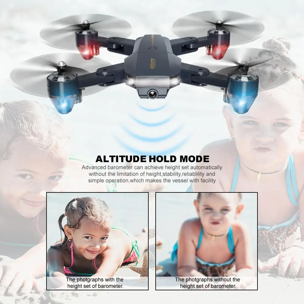 LeadingStar FQ777 FQ35 Wi Fi FPV Дрон с 720P HD Камера режим удержания высоты складной RC