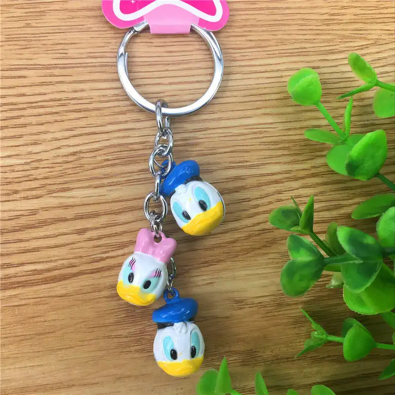 Disney мультфильм Микки забор для детей колокол кошелек магнит для монет Ключ Подвеска на рюкзак брелок аксессуары сумка кукла-Подвеска Игрушка - Цвет: 4