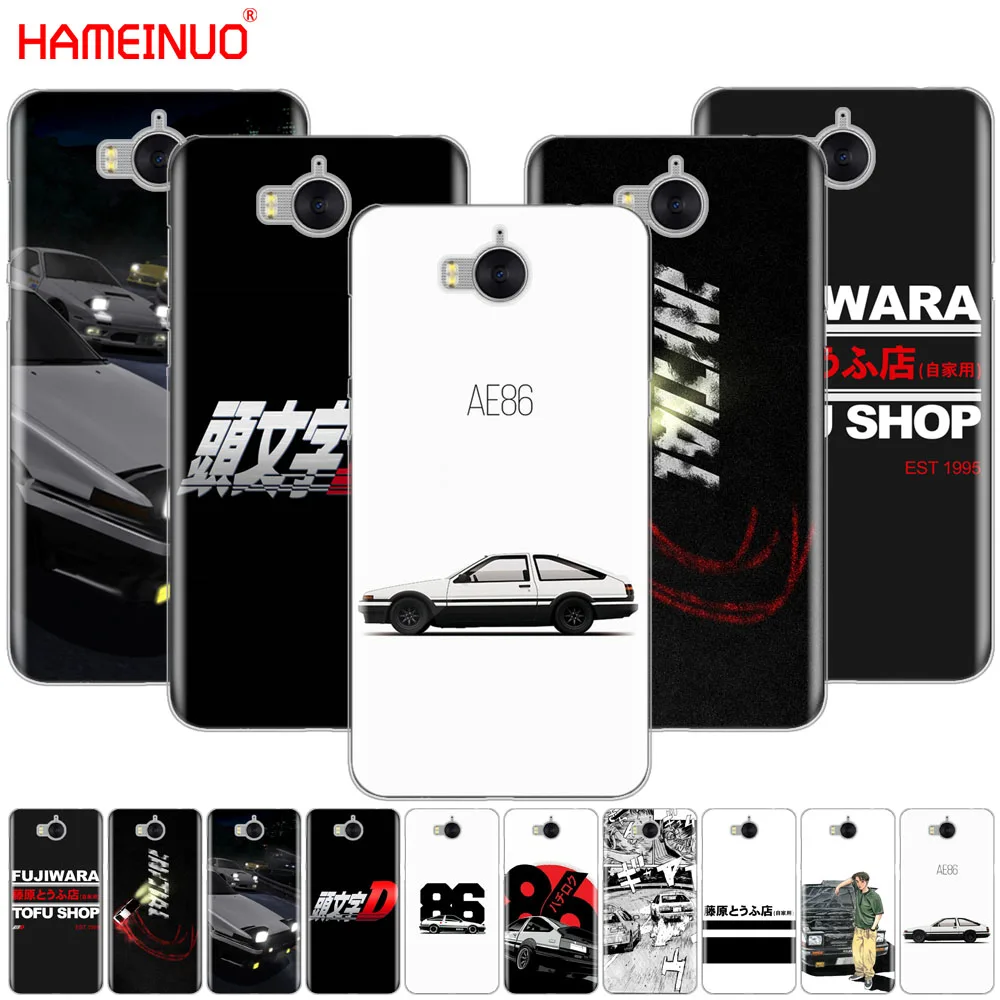 HAMEINUO AE86 Initial D чехол для сотового телефона huawei honor 3C 4X 4C 5C 5X 6 7 Y3 Y6 Y5 2 II Y560 2017|Бамперы| |