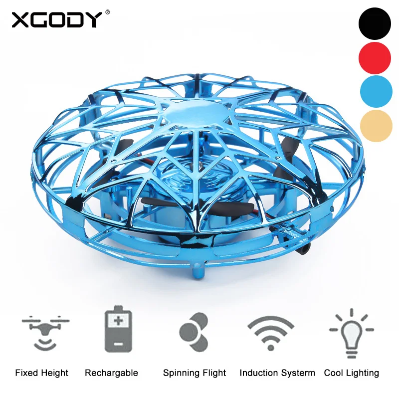 XGODY Infraed индукционный НЛО Дрон самолет Анти столкновения ручной Мини шар