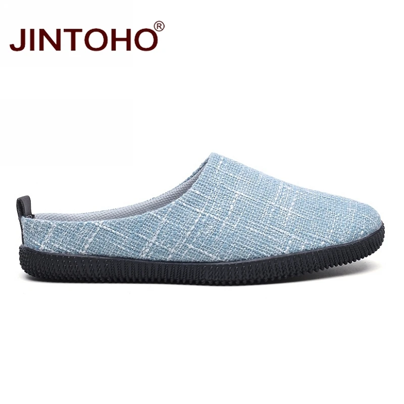 JINTOHO Мужская дышащая обувь повседневные мужские слиперы брендовая мужская