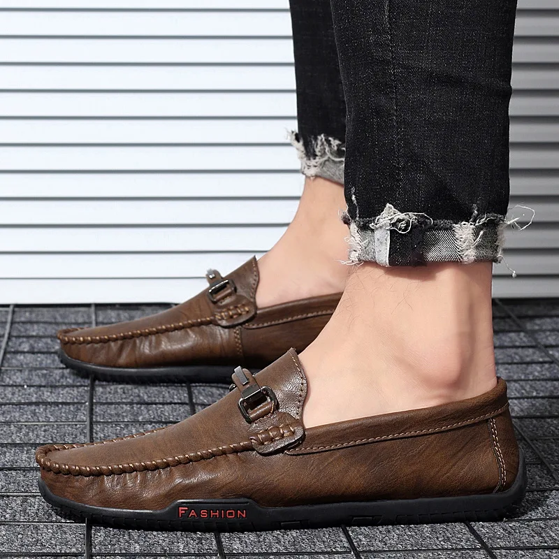 Casual Shoes Men Fashion New Peas Breathable Comfortable Mans Footwear Loafers Men's Moccasins Zapatos De Hombre | Обувь