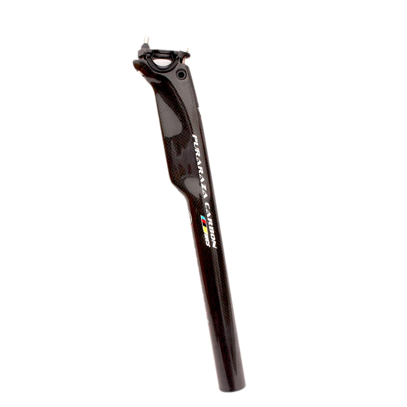 3 К углерода Волокно нарушая ветер Велосипедные седлодержатели MTB BMX глянцевых Bike