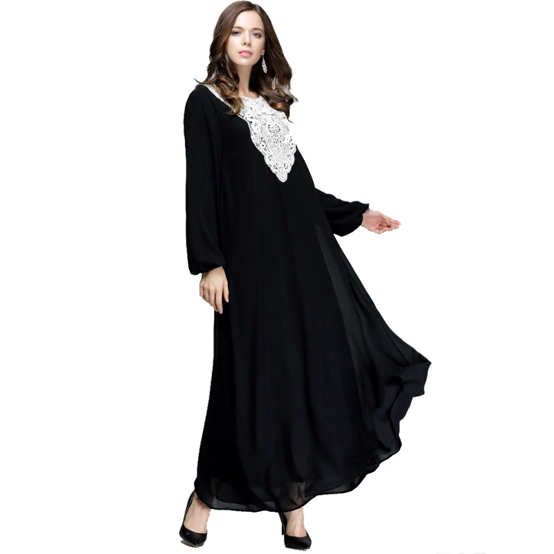 Женское длинное шифоновое платье Макси Boho Abaya Musulmane одежда для молитв в турецком и