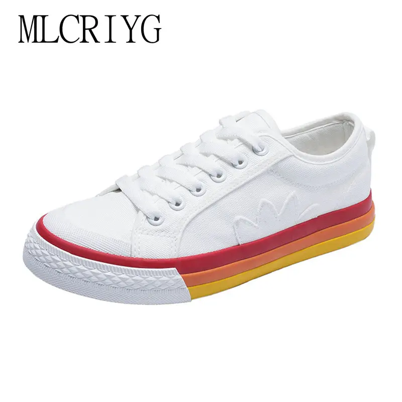 Женские холщовые кроссовки на плоской подошве Кроссовки больших размеров 35 44 для