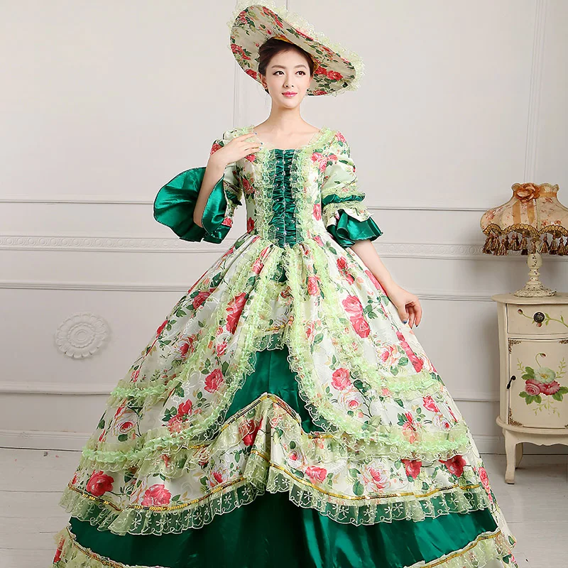 Платья для выпускного вечера в европейском стиле 19-го века маскарадное платье с