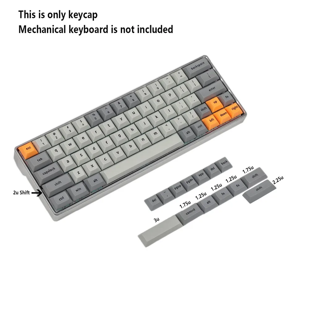 Клавиатура YMDK DSA Profile Dye Sub клавиатура с толстыми клавишами PBT для переключателей