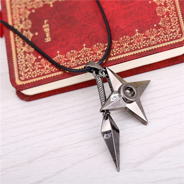MOSU Горячая Аниме Наруто shuriken Ninjia кулон и ожерелье высокое качество не выцветает экологически чистые украшения прекрасный подарок