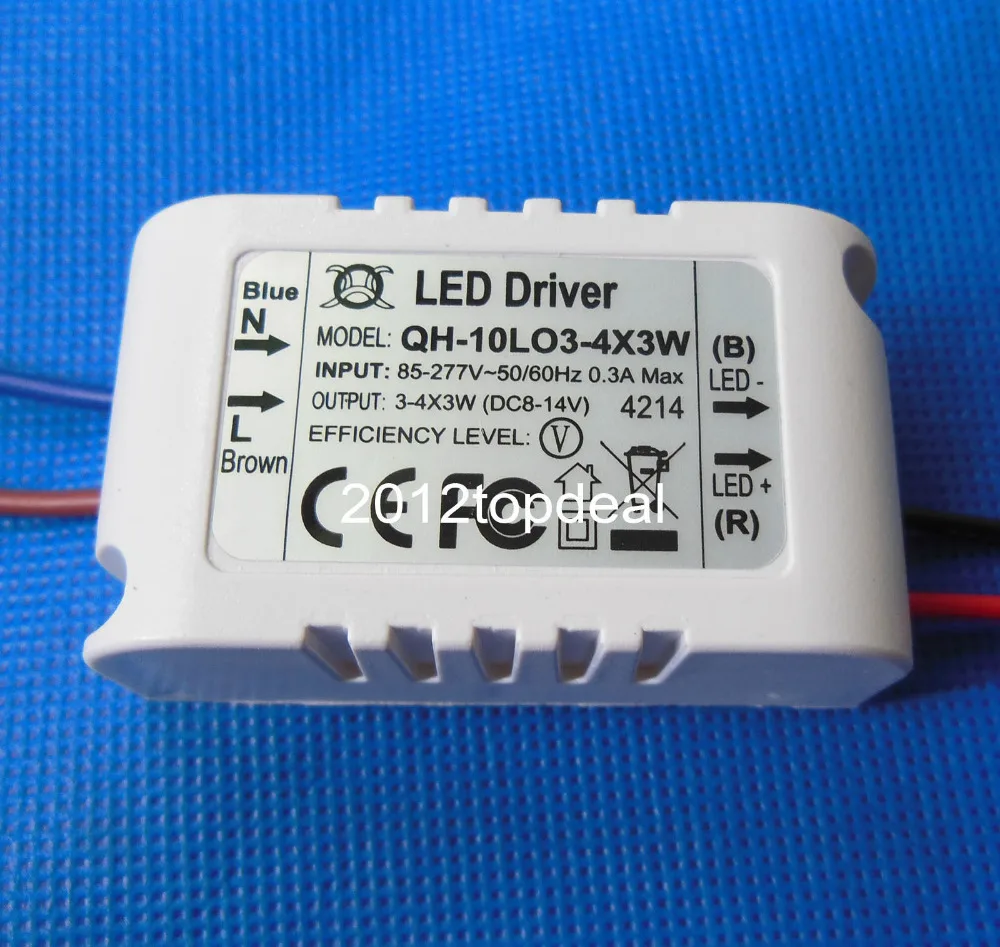 Светодиодный трансформатор 85 265 в светодиодный потолочный светильник 300mA 600mA 2 1x3w 1