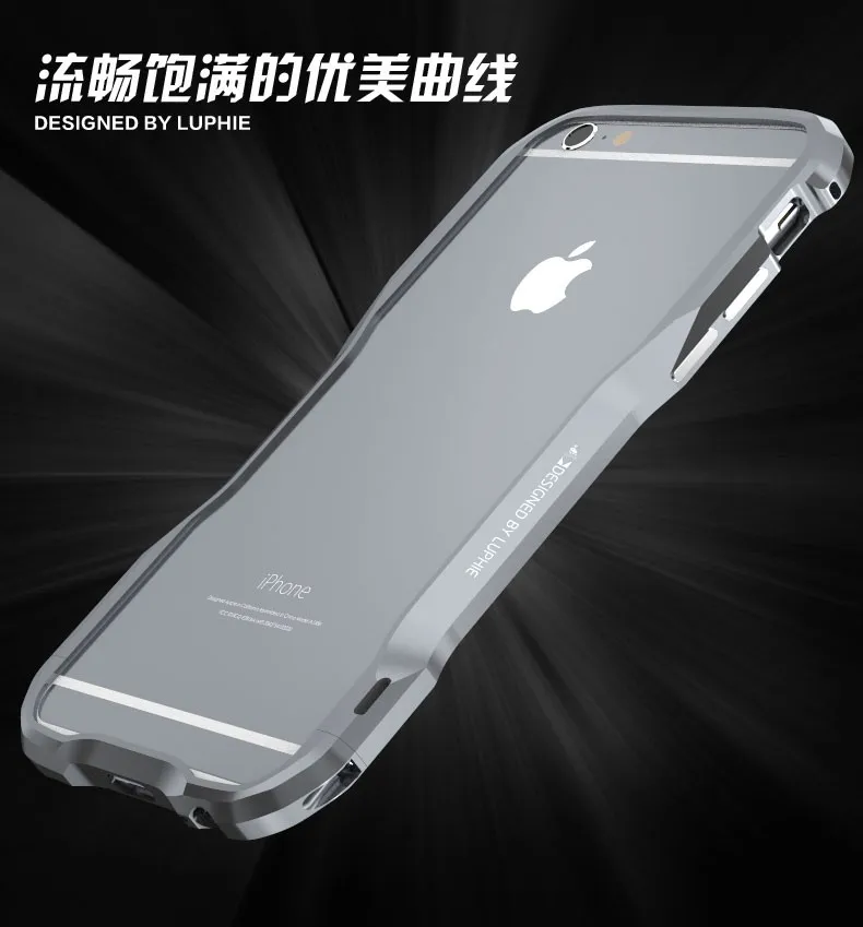 Luphie чехол для iPhone X 6 s 8 7 противоударный Броня металлический бампер неправильной