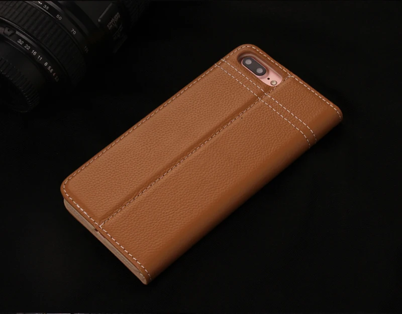 Для iPhone6 7 8 флип-чехол из натуральной воловьей кожи для iPhone 6Plus Чехол-кошелек Подставка бизнес смарт-сумка чехол для Apple iPhone 8Plus