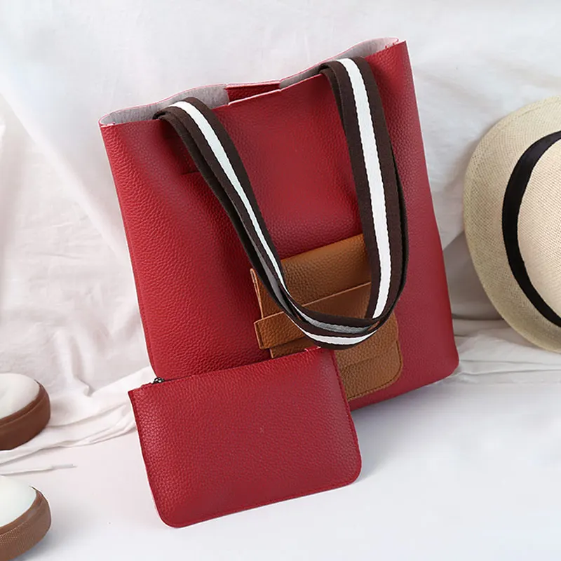 2 шт./компл. Новое поступление Женская композитная сумка из искусственной кожи