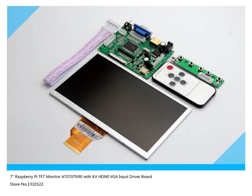 7 &quotRaspberry Pi LCD AT070TN90 Комплект HDMI VGA вход плата драйвера screen magnifier screen kidscreen protector