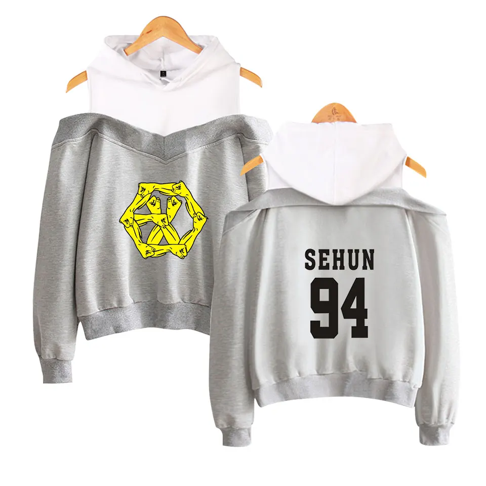 2018 Новый Kpop EXO LU HAN SE HUN KAI овердоза толстовки женские Harajuku модные повседневные