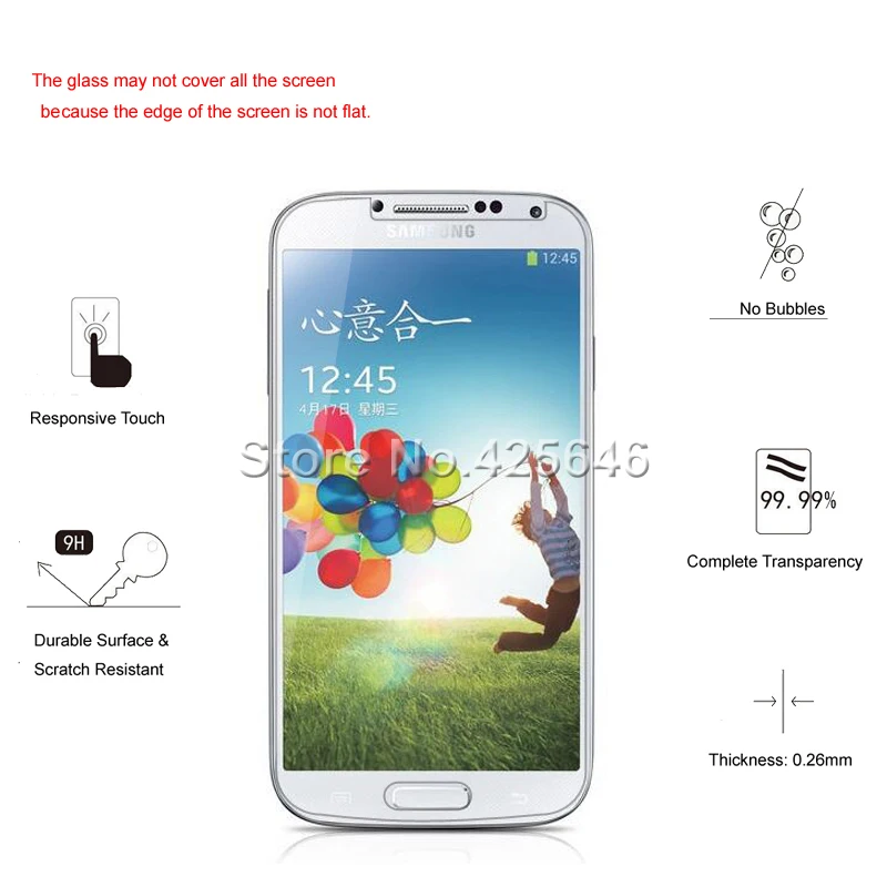 2 шт Для samsung Galaxy S4 Стекло Закаленное стекло для samsung Galaxy S4 i9500 i9505 i9506 S IV S4 Защитная пленка для экрана