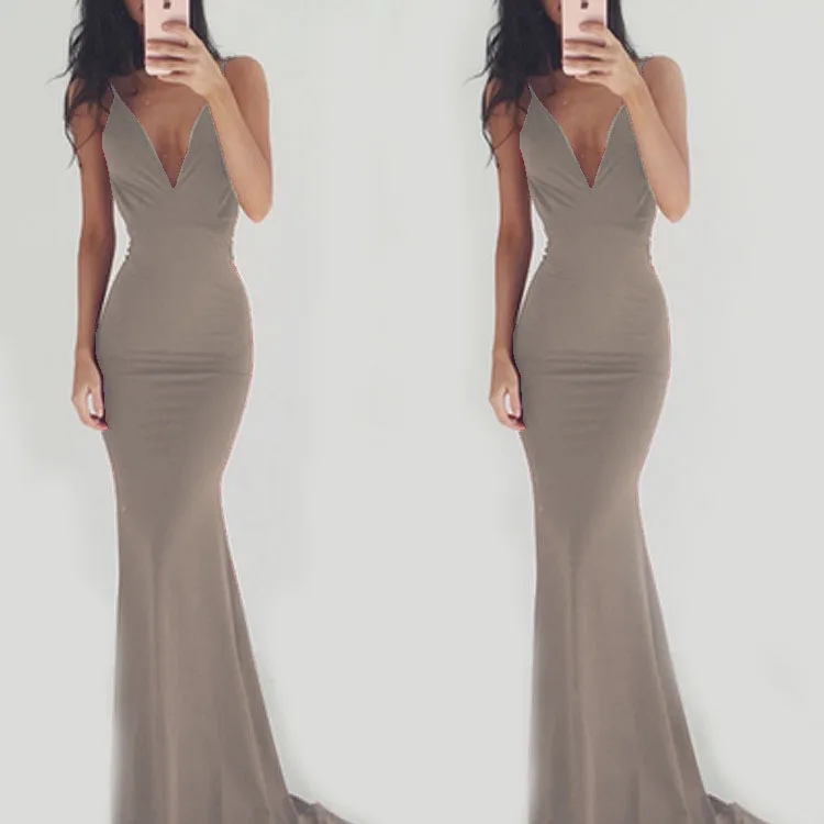 ZTVitality 2018 Vestidos Новое сексуальное однотонное длинное платье с открытой спиной и