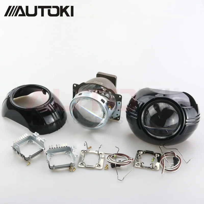 Автомобильные фары 3 дюйма Koito Q5 Bi xenon hid проектор объектив + S Max кожухи