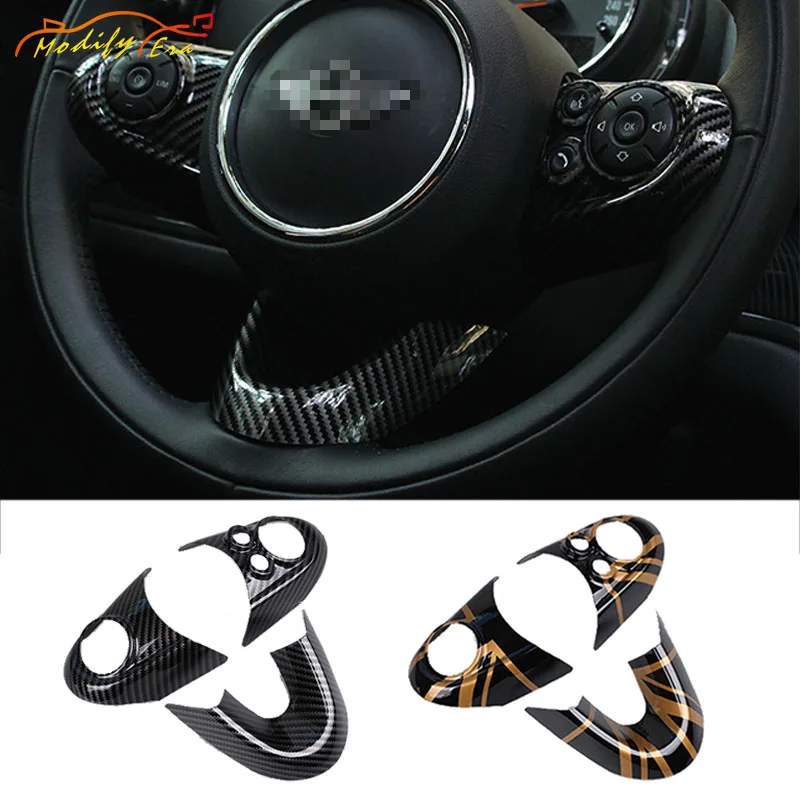 Чехлы на руль из углеродного волокна для BMW MINI Cooper JCW F54 F55 F56 F57 F60 аксессуары