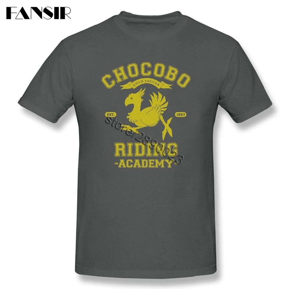 2020 крутая футболка Chocobo Мужская хлопковая с коротким рукавом на заказ брендовая