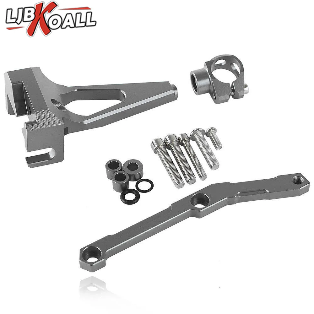 

LJBKOALL For YAMAHA For FZ-09 MT 09 MT09 FZ09 Motorcycle Accessories Steering Damper With Mounting Bracket 2015 2016 Titanium