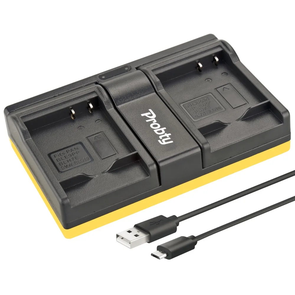 Probty DMW BLG10 ДМВ USB Dual Зарядное устройство для цифрового фотоаппарата Panasonic Lumix DMC GF6 GX7